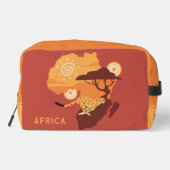 Individuelle Name Afrika Waschbeutel (Rückseite)