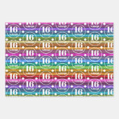 Individuelle Name Age Birthday Geschenkpapier Set (Vorderseite 3)