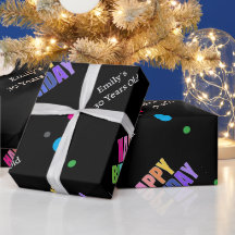 Individuelle Name Age Gold Back Happy Birthday Gir