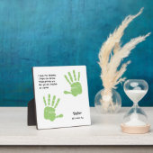 Individuelle Name Age Kid Handprint Fotoplatte (InSitu)