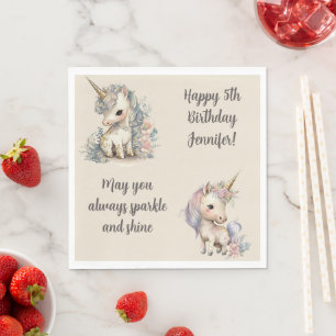 Individuelle Name Age Sentiment Unicorn Geburtstag Serviette