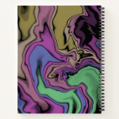 Individuelle Name Akrylic Pouring Journal Notizblock (Rückseite)