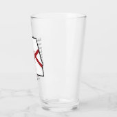 Individuelle Name Alabama Flag und Staat Blume Cam Glas (Links)