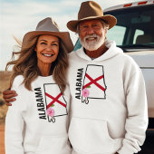 Individuelle Name Alabama Flag und Staat Blume Cam T-Shirt