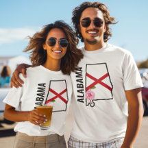 Individuelle Name Alabama Flag und Staat Blume Cam