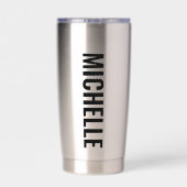 Individuelle Name Alabama Flag und Staat Blume Cam Thermobecher (Rückseite)