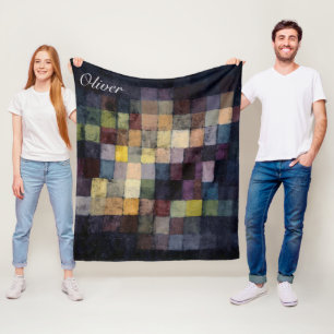 Individuelle Name Altes Klangbild von Paul Klee Fleecedecke