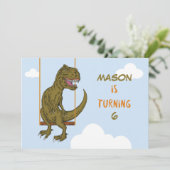 Individuelle Name am Geburtstag, Alter Personalisi Einladung (Stehend Vorderseite)