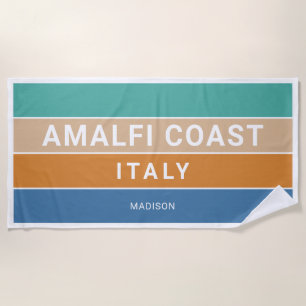 Individuelle Name Amalfi Küste Italien / IHRER TEX Strandtuch