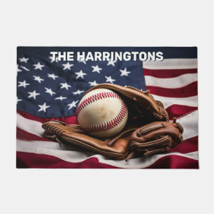 Individuelle Name American Baseball Fußmatte