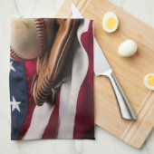 Individuelle Name American Baseball Geschirrtuch (Viertel Falte)