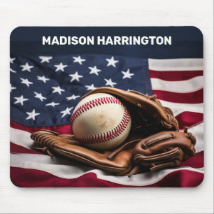 Individuelle Name American Baseball Mousepad