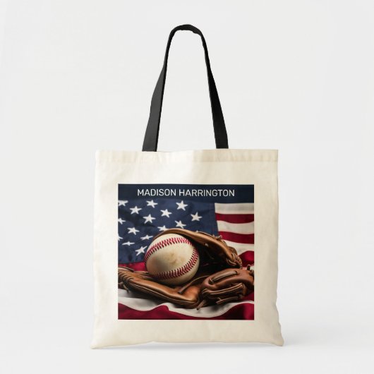 Individuelle Name American Baseball Tragetasche (Vorne)
