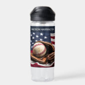Individuelle Name American Baseball Trinkflasche (Rückseite)