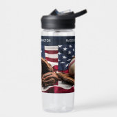 Individuelle Name American Baseball Trinkflasche (Links)