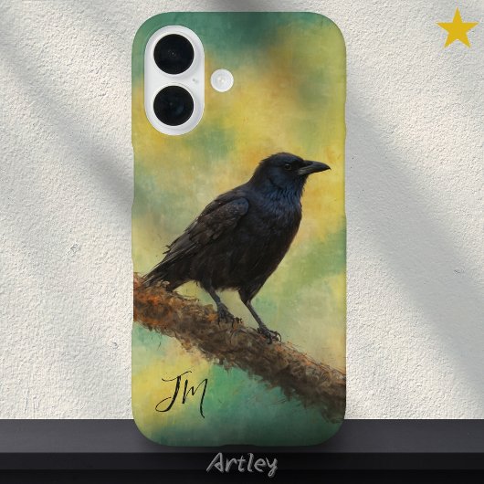 Individuelle Name "American Crow Bird Painting Ini Case-Mate iPhone Hülle