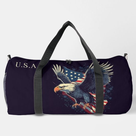 Individuelle Name American Eagle Duffle Bag (Rückseite)