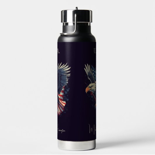 Individuelle Name American Eagle Trinkflasche (rechts)
