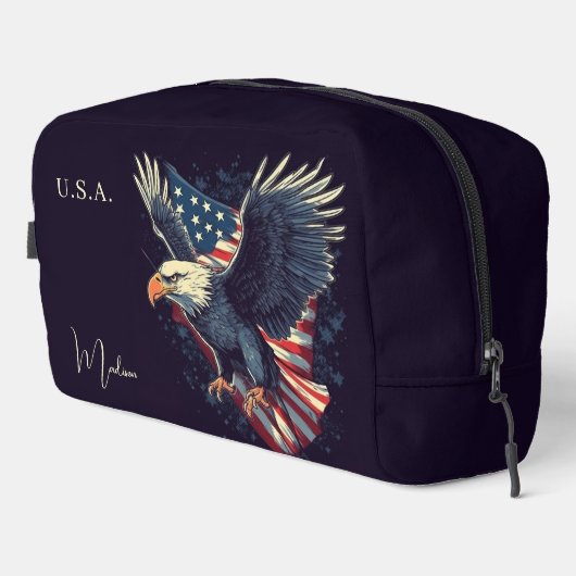 Individuelle Name American Eagle Waschbeutel (Rechte Ecke)