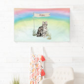 Individuelle Name American Kurz Hair Pet Cat Banner (Insitu)
