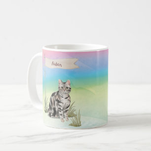 Individuelle Name American Kurz Hair Pet Cat Kaffeetasse