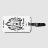 Individuelle Name "American Motocycle" Gepäckanhänger (Vorderseite (Horizontal))