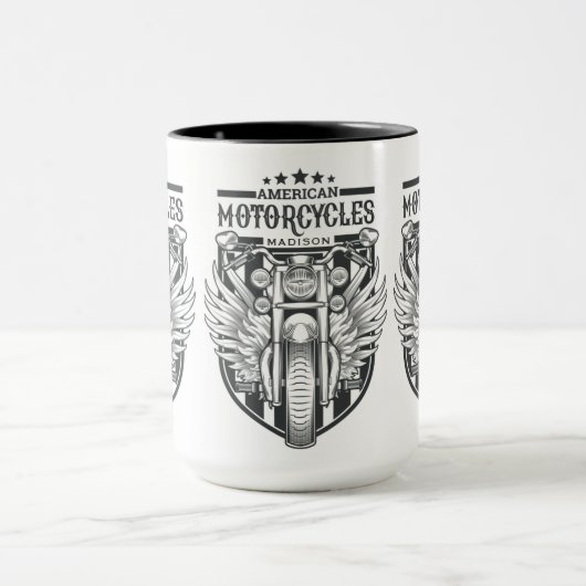 Individuelle Name "American Motocycle" Tasse (Zentrum)