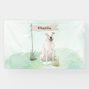 Individuelle Name American Staffordshire Terrier P Banner