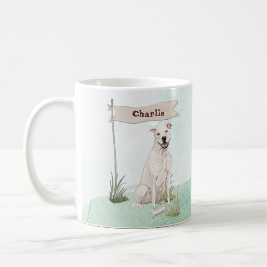 Individuelle Name American Staffordshire Terrier P Kaffeetasse (Links)