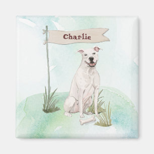 Individuelle Name American Staffordshire Terrier P Magnet