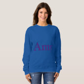 Individuelle Name Amy Blue Women's Sweatshirt (Vorne ganz)
