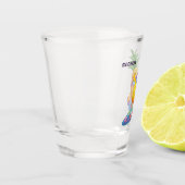 Individuelle Name Ananas Surfer Schnapsglas (Links)