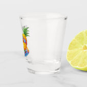 Individuelle Name Ananas Surfer Schnapsglas (Rechts)