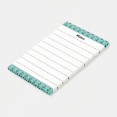 Individuelle Name Anchor Design Notepad Post-it Klebezettel (angewinkelt)