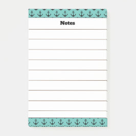 Individuelle Name Anchor Design Notepad Post-it Klebezettel
