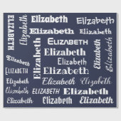 Individuelle Name Anfangssilbe Geschenkpapier (Flach)