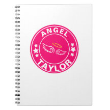 Individuelle Name Angel Prinzessin Pink Girl Noteb