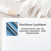 Individuelle Name/Anschrift + blaue und graue Stre (Insitu)