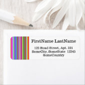 Individuelle Name/Anschrift + Farbstreifen (Insitu)