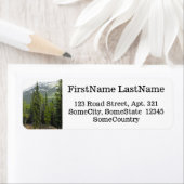 Individuelle Name/Anschrift + Wald- und Bergszene (Insitu)