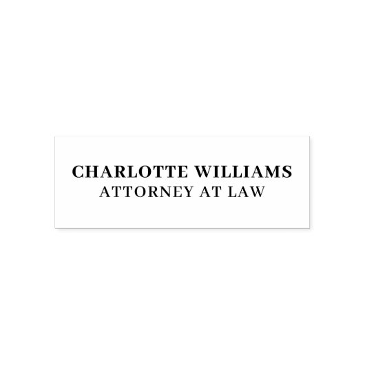 Individuelle Name Anwalt Permastempel (Design)