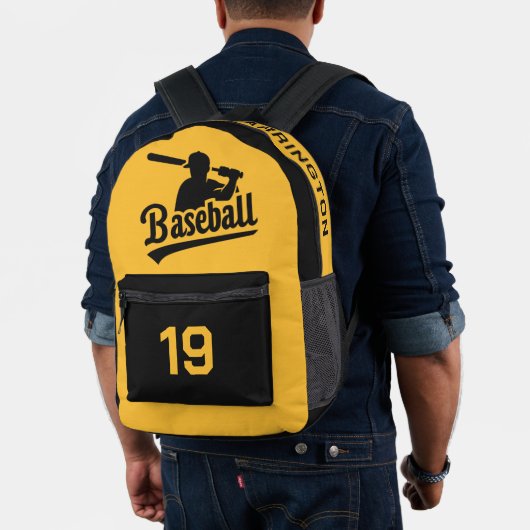 Individuelle Name, Anzahl und Farbbaseball Bedruckter Rucksack (Insitu (Modell))