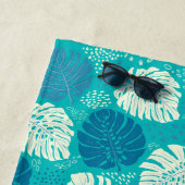 Individuelle Name aquamarin Navy und White Coasta Strandtuch (Beispiel)