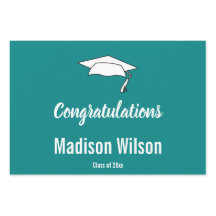 Individuelle Name Aquamariner Abschluss Glückwünsc