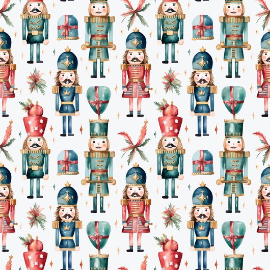 Individuelle Name Aquarell Nutcracker Urlaubsdecke Fleecedecke