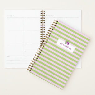 Individuelle Name Aquarellfarben Rose Striptease B Planer
