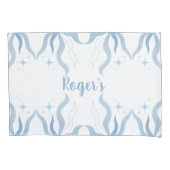 Individuelle Name Aquarellküste Kissenbezug (Vorderseite)