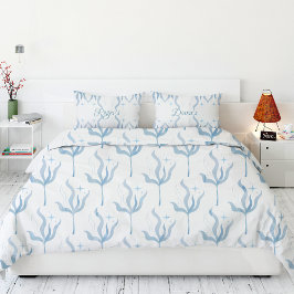 Individuelle Name Aquarellküste Kissenbezug