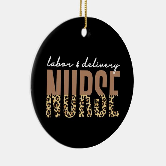 Individuelle Name Arbeit und Lieferung Nurse Cheet Keramik Ornament (Rechts)