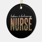 Individuelle Name Arbeit und Lieferung Nurse Cheet Keramik Ornament (Links)
